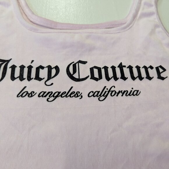 Juicy Couture Pink Cropped Tank Size Medium - Picture 4 of 9